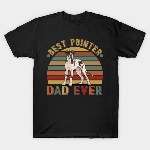 Best Pointer Dad Ever retro Vintage Father's Day T-Shirt by vip.pro123